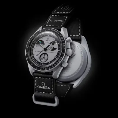 Moon Swatch Omega x Swatch Mission to Earth phase Bio ceramic Wrist Watch